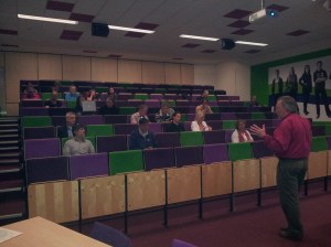 STIR avondcollege in de collegezaal van Fontys Eindhoven