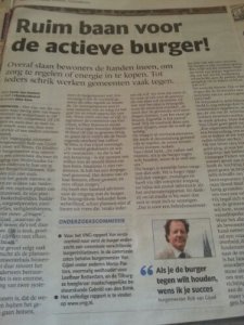 Het artikel in het Eindhovens Dagblad van 18 december 2013