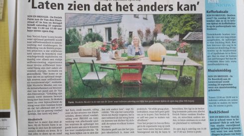 Fietsend naar de FRE2SH Farm in Breugel 