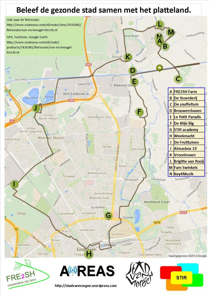 Van Eindhoven naar FRE2SJ Breugel langs allemaal duurzame initiatieven