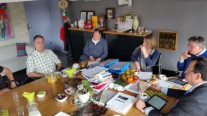 Lunch op de werkkamer van wethouder Schreurs